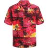 Mens Loose Fit Short Sleeve Shirt 3D Printed Casual Beach Top