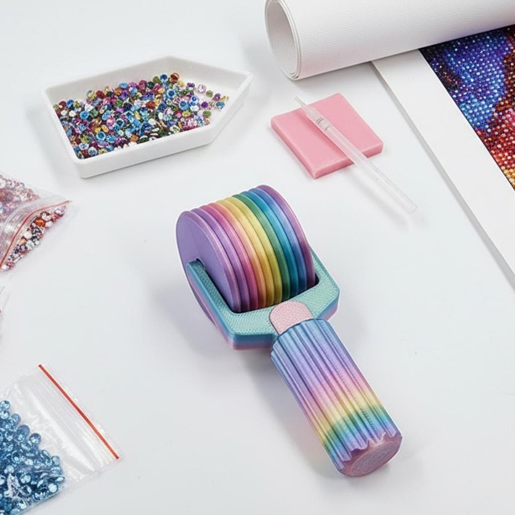 Ролик для алмазной мозаики Многоразовый Портативный Ролик для Crystal Art Инструмент для прижимания страз Аксессуары для алмазной живописи
