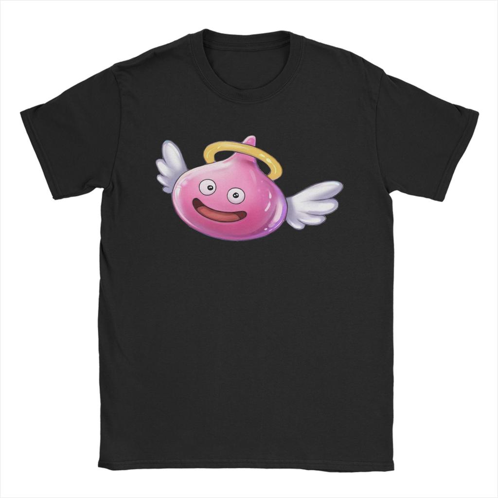 Angel Slime Anime Game Dragon Quest Unisex's T Shirts Unique Tee Shirt Short Sleeve Round Neck T-Shirts 100% Cotton Adult Clothes