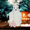 Ghost Dog Statue Halloween Spooky Resin Figurine Ghost Walking Dog