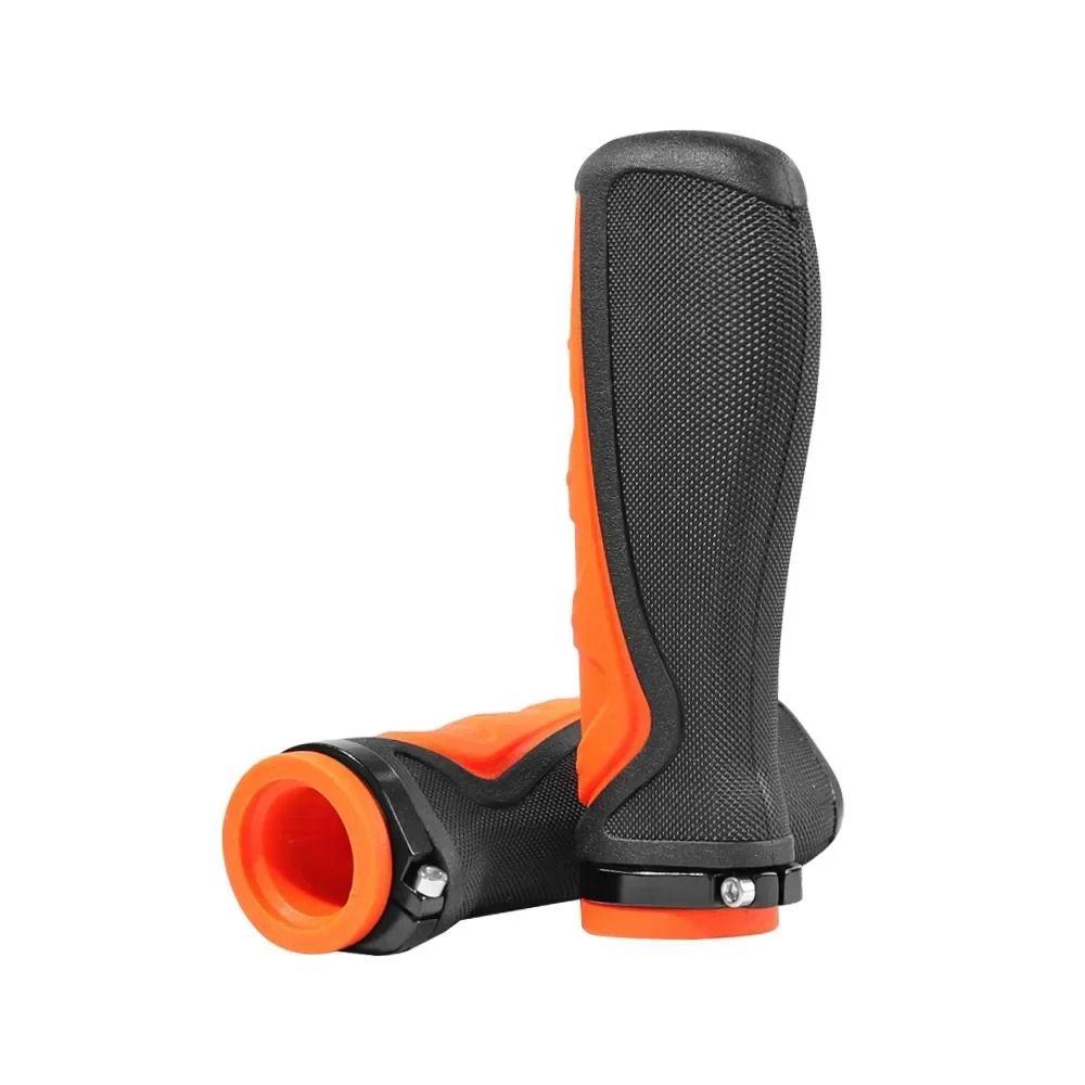 Orange Black Cycling Handle Grips Soft Rubber Electric Scooter Handlebar  Cycling Accessories