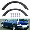 2Pcs Black Front Rear Wheel Arch Fender Flares  For Mini Clubman R55 2007-2013 Car Wheel Eyebrow Protector Guard with Clips Trim Replacement Kit