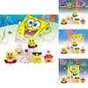 Adorable Sponge Friends Collectible Figures Starfish Pvc Toys For Anime Enthusiasts