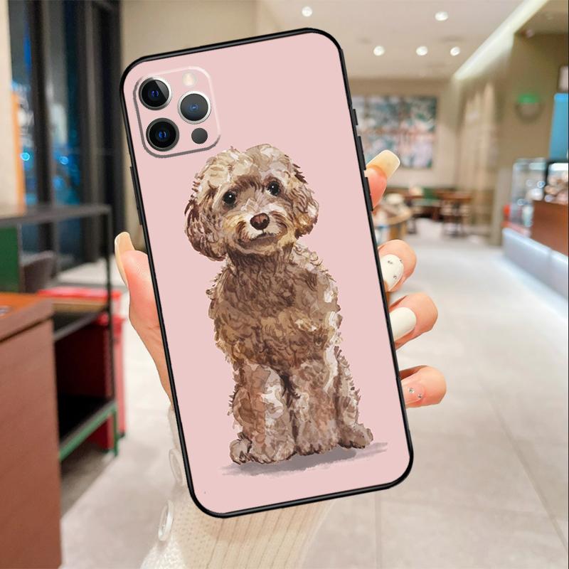Cute Cockapoo Dog Phone Case For iPhone 16 15 14 11 12 13 17 Pro Max mini 15 Plus 16e 17 Air Protective Cover