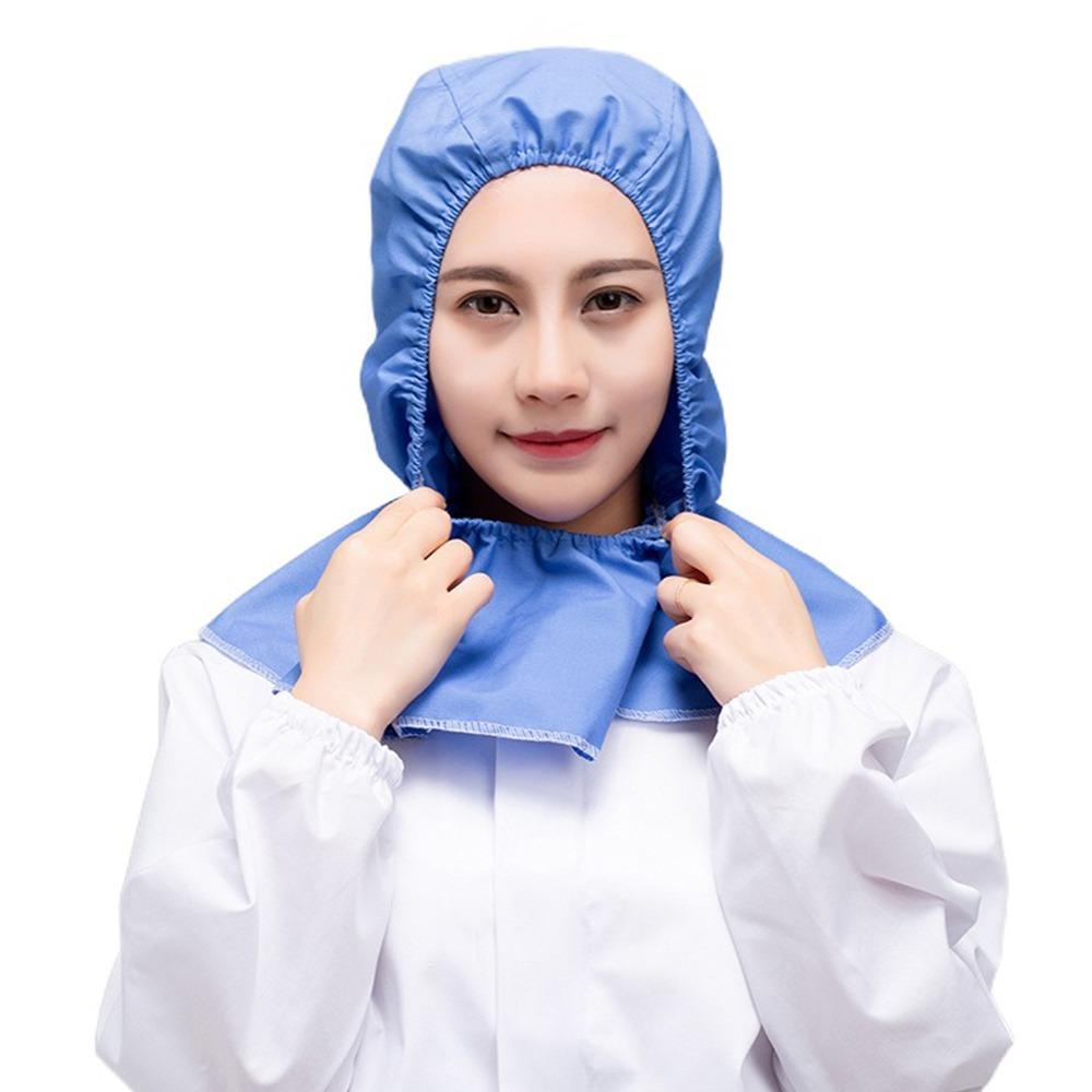 Breathable Dust-free Shawl Hat Solid Color Work Hat New Labor Protection Hat  Workshop