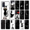 Black Cat Phone Case for OnePlus 10 Pro 10T 7T Pro 8 8Pro 8T 9 Pro 9R 9RT Nord2 OnePlus N100 N10 N200 Nord CE