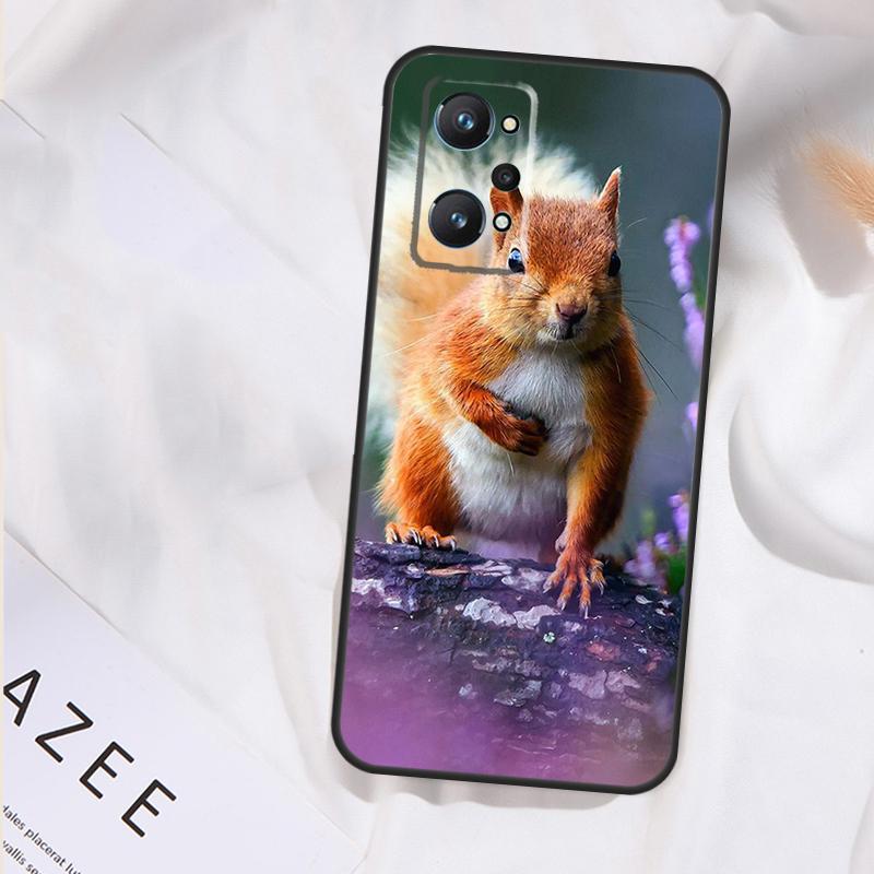 Squirrel Case For Realme 15 14 13 11 12 Pro Plus GT6 GT7 Pro C55 C51 C53 C35 C33 C31 C61 C67 C71 C75