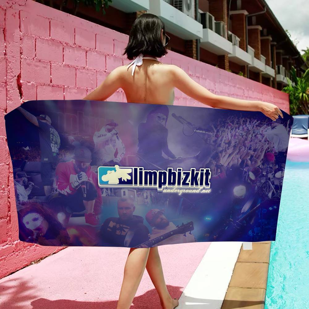 Поп Горячий Бренд L-Limp Bizkit Аниме Пляжное Полотенце для Купания Мягкое Впитывающее Салфетка Детские Подарки Для Детей Путешествия Кемпинг Спортзал