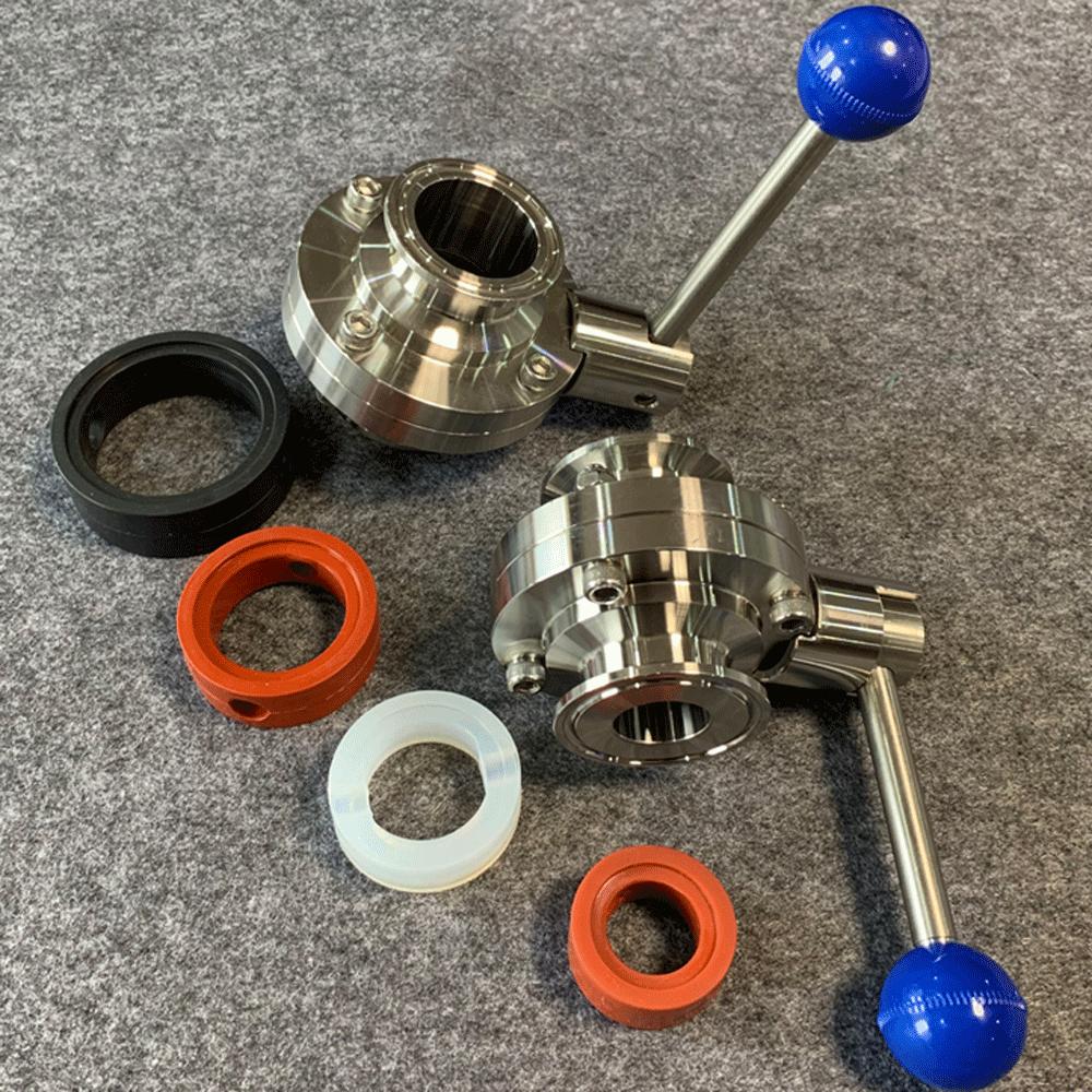 38 51 63 76 102 мм EPDM VMQ Санитарная уплотнительная прокладка Замена для 1,5" 2" 2,5" 3" 4" Tri Clamp Бабочковый клапан Домашнее пивоварение