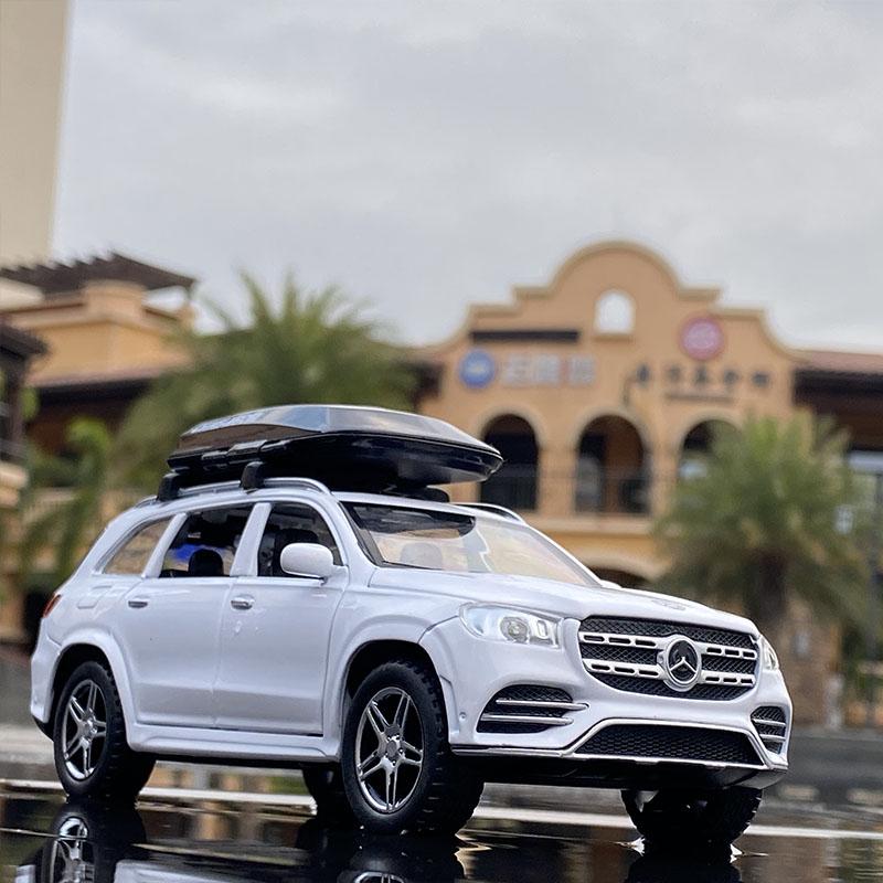 1/32 Scale Benz GLS580 Diecast Car Model Toy, Pull Back Toy Vehicle with Sound and Light for Kids Toddler Boys Girls Gift Collection