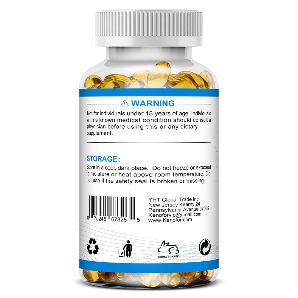 Kenofor Amino Acid Peptide Blend 1000mcg Supplement, Essential & Non-Essential Amino Acids, 120 Caps