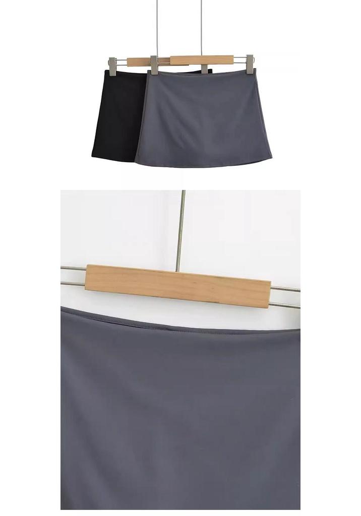 Women's Summer 2026 Slimming A-line Yoga Skort - American Style, Anti-Exposure, Hip-Hugging Sports Skirt
