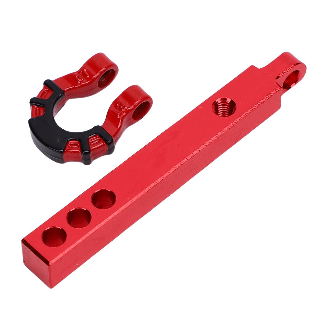 RC Trailer Hitch Tow Hook Alloy Metal RC Trailer Hitch Tow Hook Kit for 1 8 1 10 Scale Crawler Red Hook