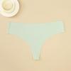 CINOON Women Sexy Seamless Thongs Fashion Low-Rise Ice Silk Ultra-thin G-String Solid Color Soft Comfort Briefs
