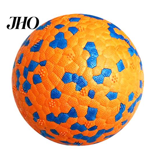 Dog Teething Toy Ball High Elastic Bite Resistant Anxiety Relief with Easy Pick-up Unique 3D Protrusions for Aggressive Chewers Interactive