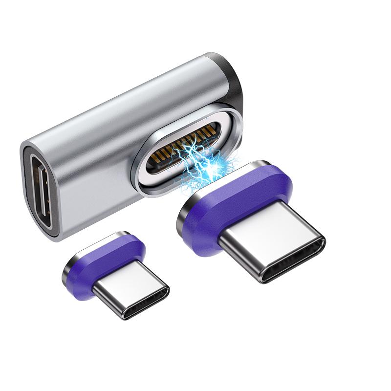 240 Вт Магнитный Type-C Адаптер USB-C на USB-C Быстрая Зарядка USB4.0 Коннектор 40 Гбит/с 8K@60Hz Thunderbolt 4/3 для iPhone16 Macbook