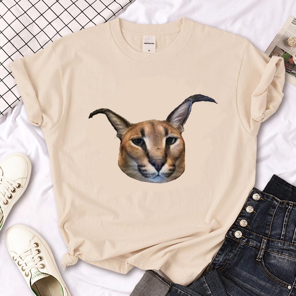 Футболка Floppa женская забавная графическая футболка женская одежда харадзюку