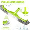 Щетка для чистки бассейна Телескопическая длинная ручка Жесткая щетина Универсальная щетка для бассейна Легкая установка Инструмент для чистки