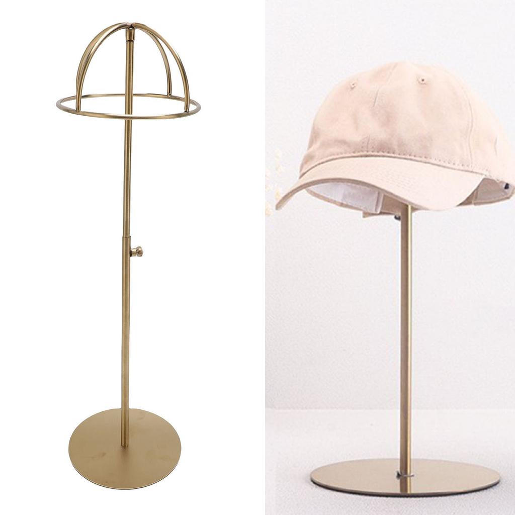 Tabletop Hat Stand Height Metal Hollow Three Dimensional Hat Display Rack for Beach Hat Cowboy Hat Winter Hat