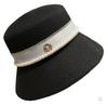 New Pearl M Letter Bucket Fisherman Hat Children's Spring and Summer Fashion Versatile Show Washbasin Hat Tide