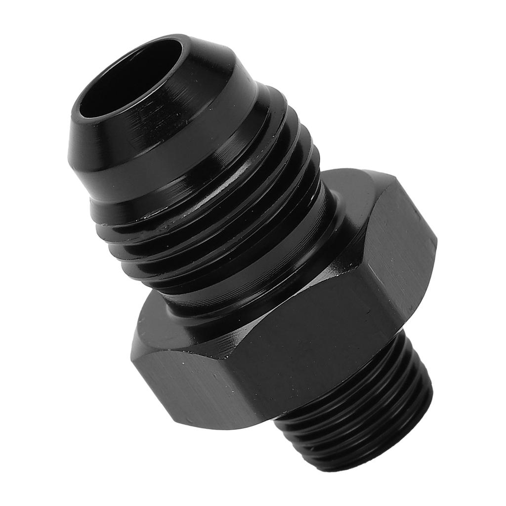 Straight Fuel Line Fitting 6AN to 1 8NPT 6061‑T6 Aluminum Adapter Connector Black Car Accessories