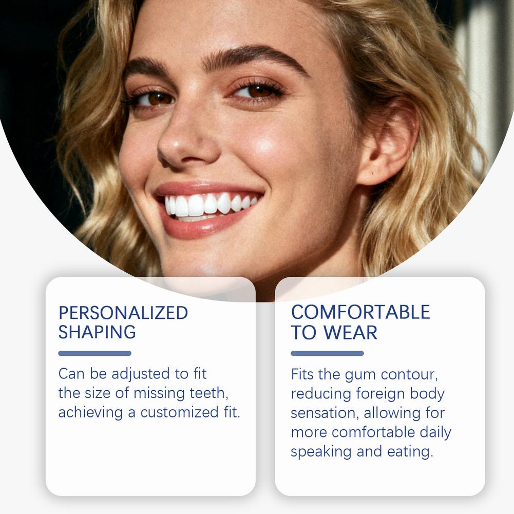 Moldable Teeth Repair Kit Temporary Dental Replacement Kit Thermal Beads For Filling Fix The Missing And Broken Tooth Artificial