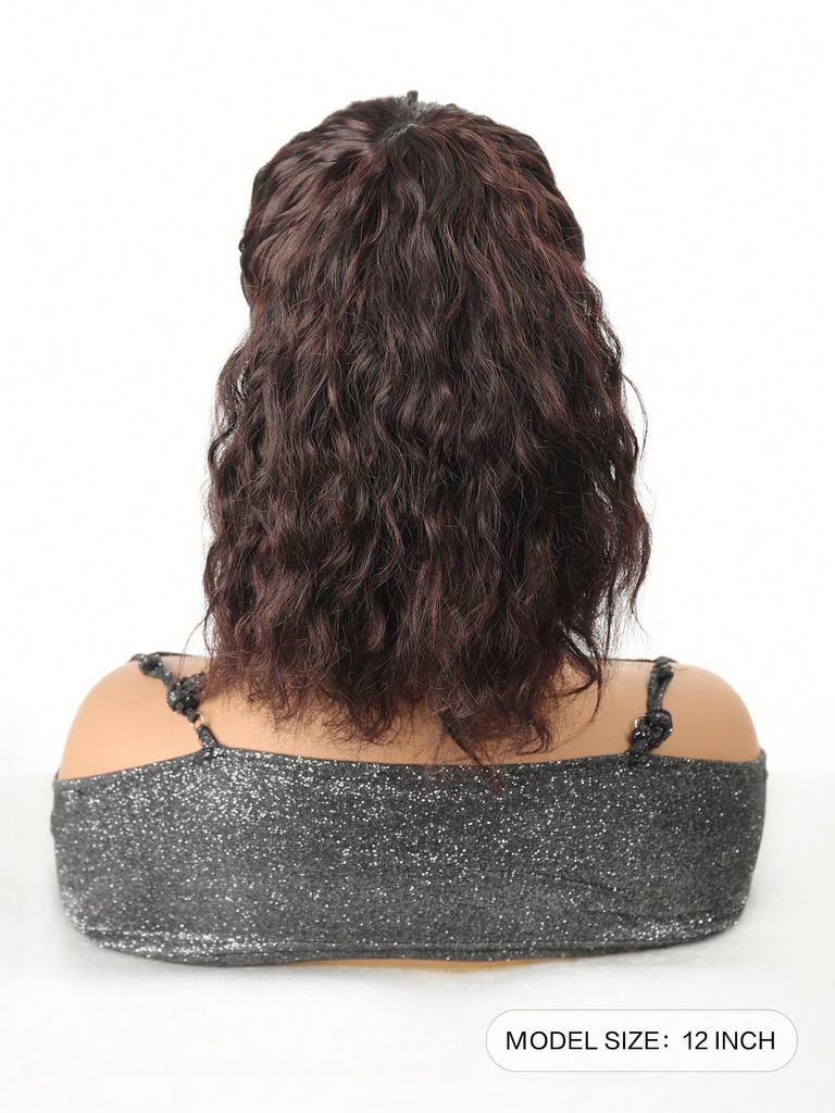 Синтетический хвостик, регулируемый парик, бейсбольная кепка с волнистыми короткими волосами, подходит для женских ежедневных вечеринок и занятий спортом