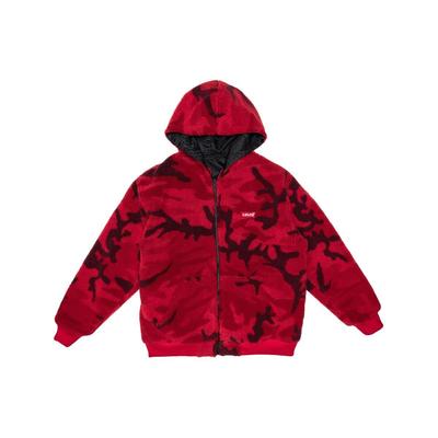 Мужская флисовая куртка Levis Color Block с капюшоном и длинными рукавами, двусторонняя, удобная, 74746-0000, черная/красная