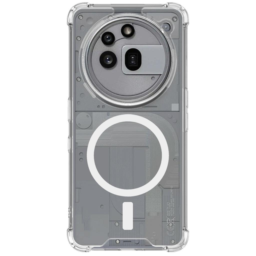 IMAK для Nothing Phone (3a) Прозрачный чехол из ПК и ТПУ, совместимый с MagSafe, противоударный