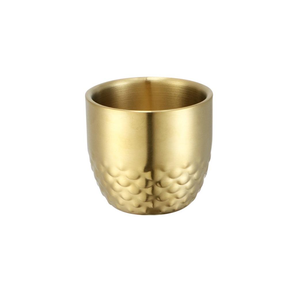 Drinkware Stainless Steel Double Cup Durable Sturdy Drinking Cup Thicked Personalized Tea Cup Water