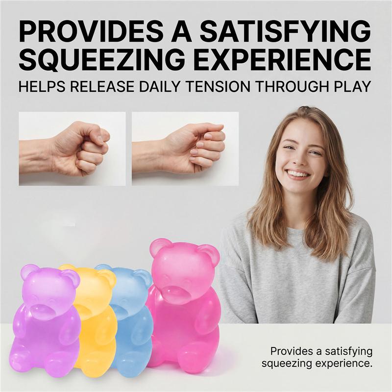 Needoh Sensory Gummy Bear Toy Non-toxic Anxiety-relieving Stress-reducing Toy That Helps Improve Concentration