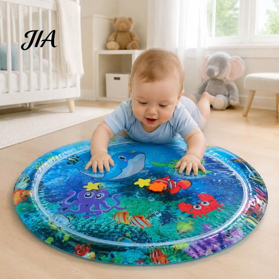 BPA-free Water Activity Center Inflatable Splash Pad for Toddlers, Thickened PVC Outdoor Sprinkler Play Sensory Stimulation Toy Babies Mat Babies,