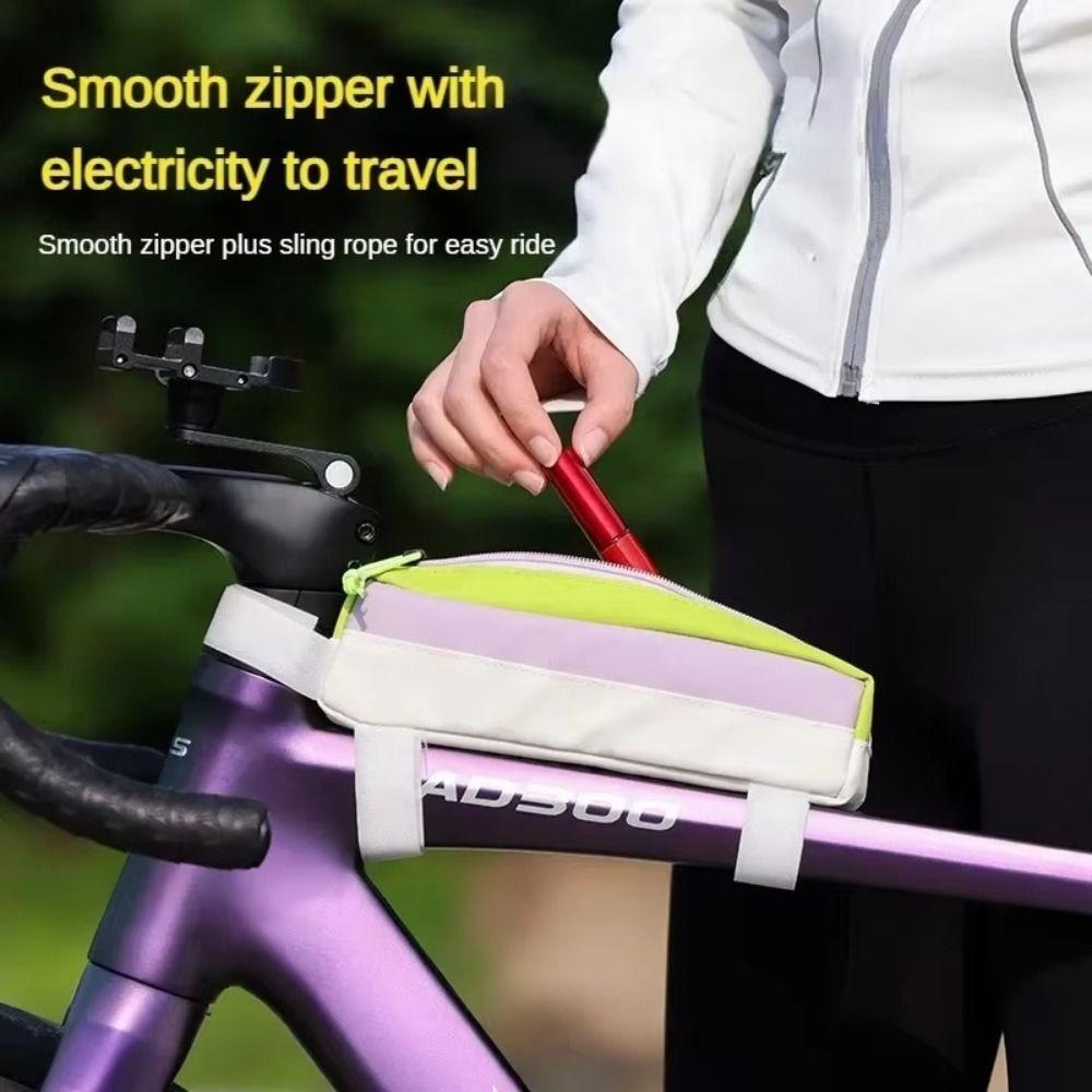 Storage Bike Top Tube Bag Waterproof Bicycle Frame Pouch Bike Front Beam Bag Bike Accessories