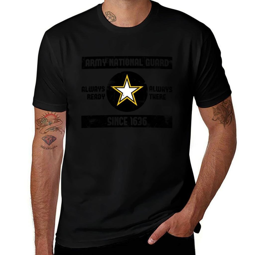 National Guard Baseball Tee T-Shirt Soft Casual Short Sleeve Cotton Tee