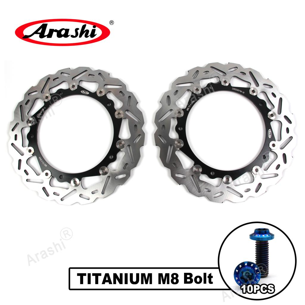 Arashi 1 пара CNC плавающих передних тормозных дисков для BMW R NINE T URBAN G/S 1200 2017 2018 2019 2020 2021 Мотоцикла