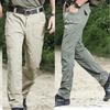 New Mens Quick Drying Al Pants Multiple Pocket Elasticity  Urban Commuter Tacitcal Trousers Men Slim Fat Cargo Pants