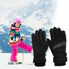 1 пара детских зимних снежных перчаток, ветрозащитные утолщенные теплые лыжные перчатки для холодной погоды, противоскользящие перчатки с полными пальцами для занятий спортом на открытом воздухе для катания на лыжах
