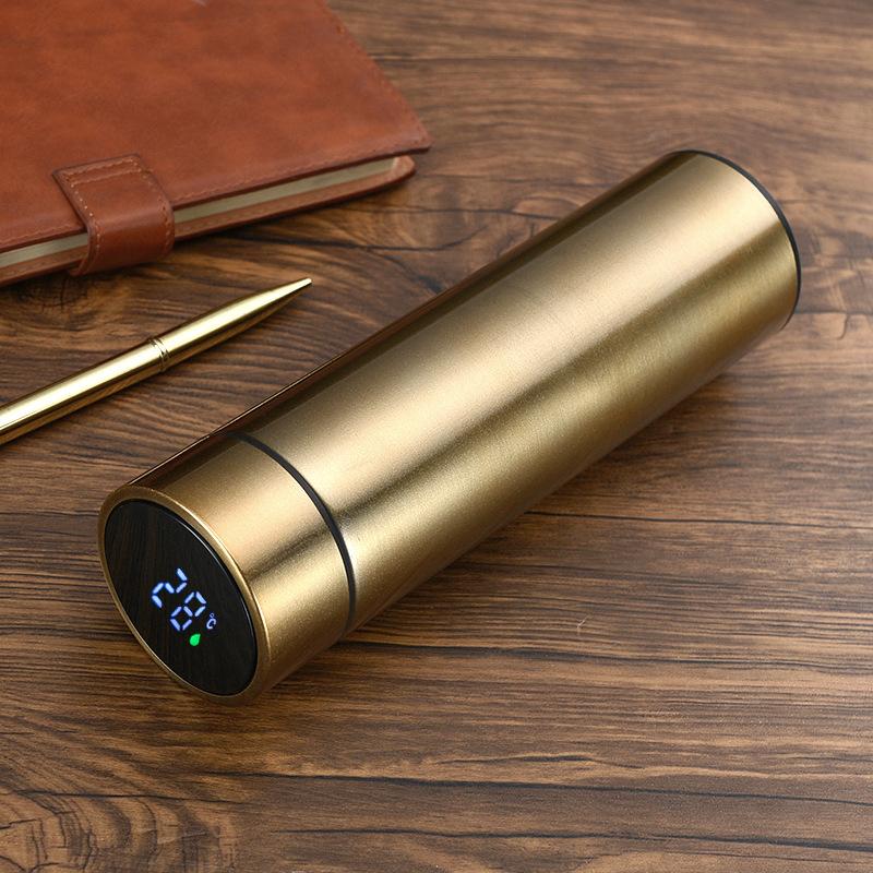 Умная вакуумная чашка из нержавеющей стали 304, вакуумный цифровой дисплей, прямая чашка для температуры, деловая и офисная чашка для измерения температуры