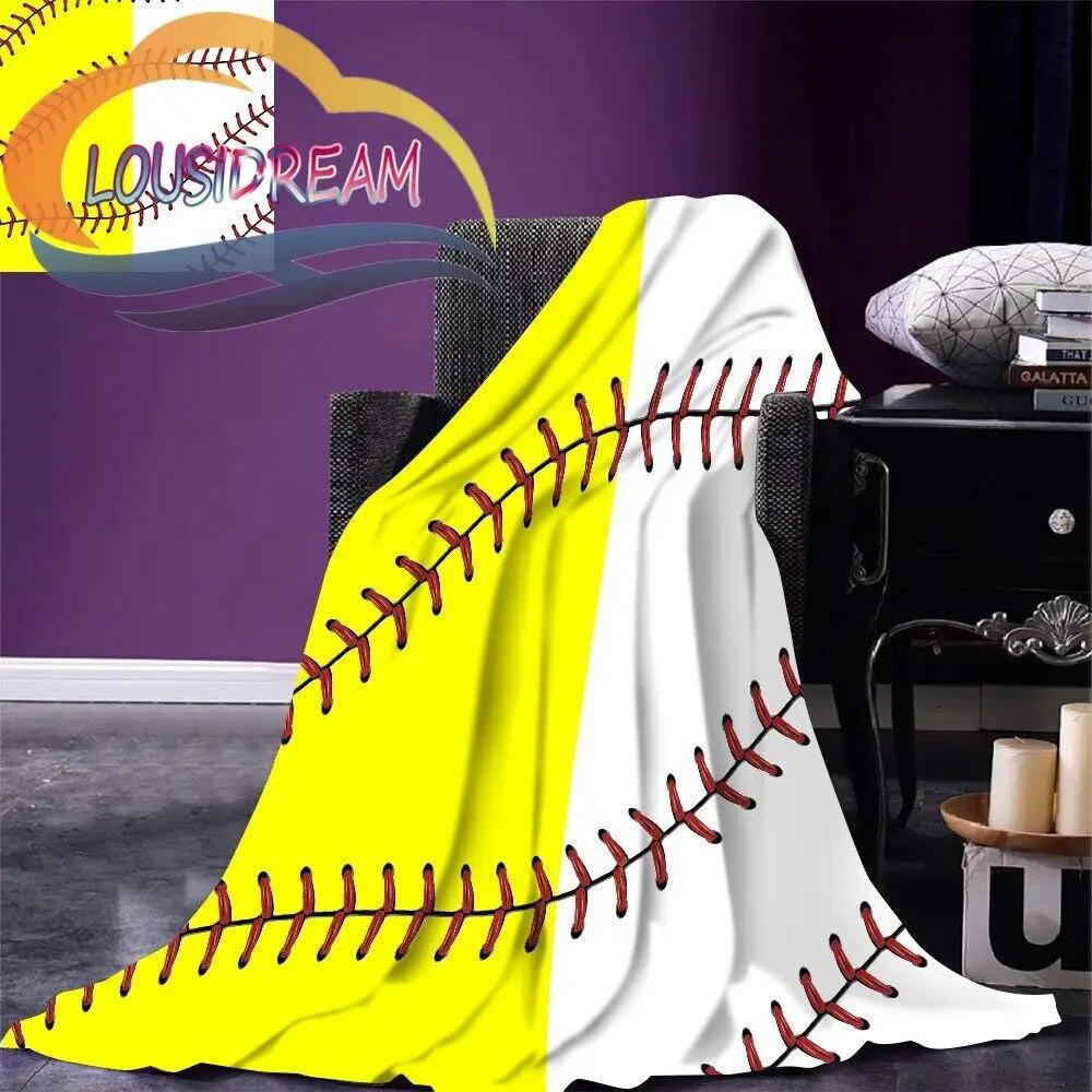 Sports Ball Blanket Print All Season Lightweight Plush Cozy Super Soft Luxury Couch Sofa Bed Blanket{Customize Your Picture}