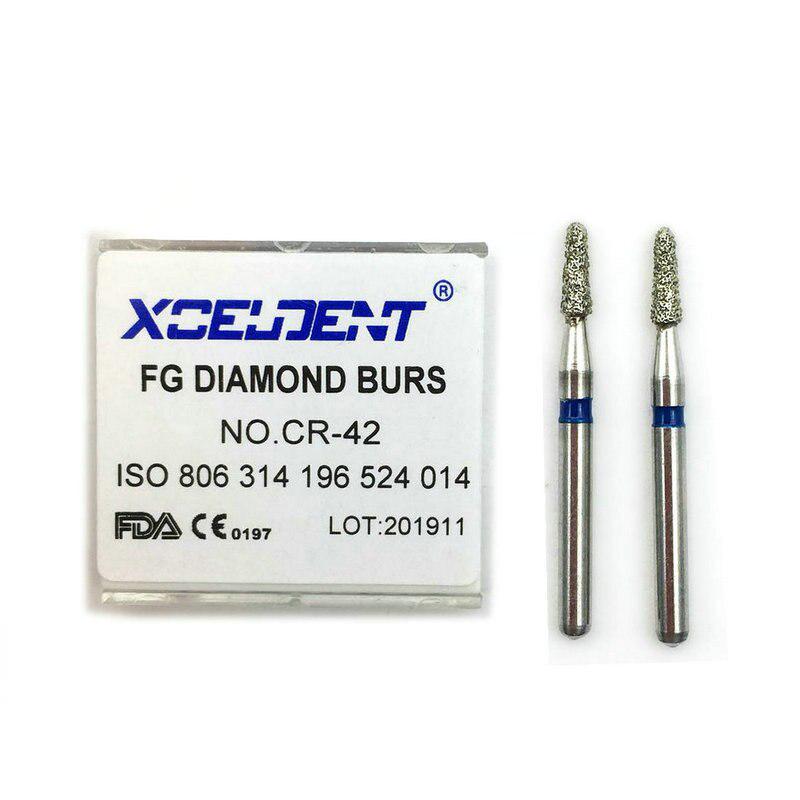 10 шт., стоматологические алмазные боры, боры FG, стоматологические диа-боры для отбеливания зубов, стоматологический инструмент CR-42