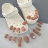 10 шт. Набор искусственных пальцев ног DIY 3D Шармы для пальцев ног Украшение для обуви с реалистичной формой пальца Аксессуары-пряжки для обуви для вечеринки, фестиваля