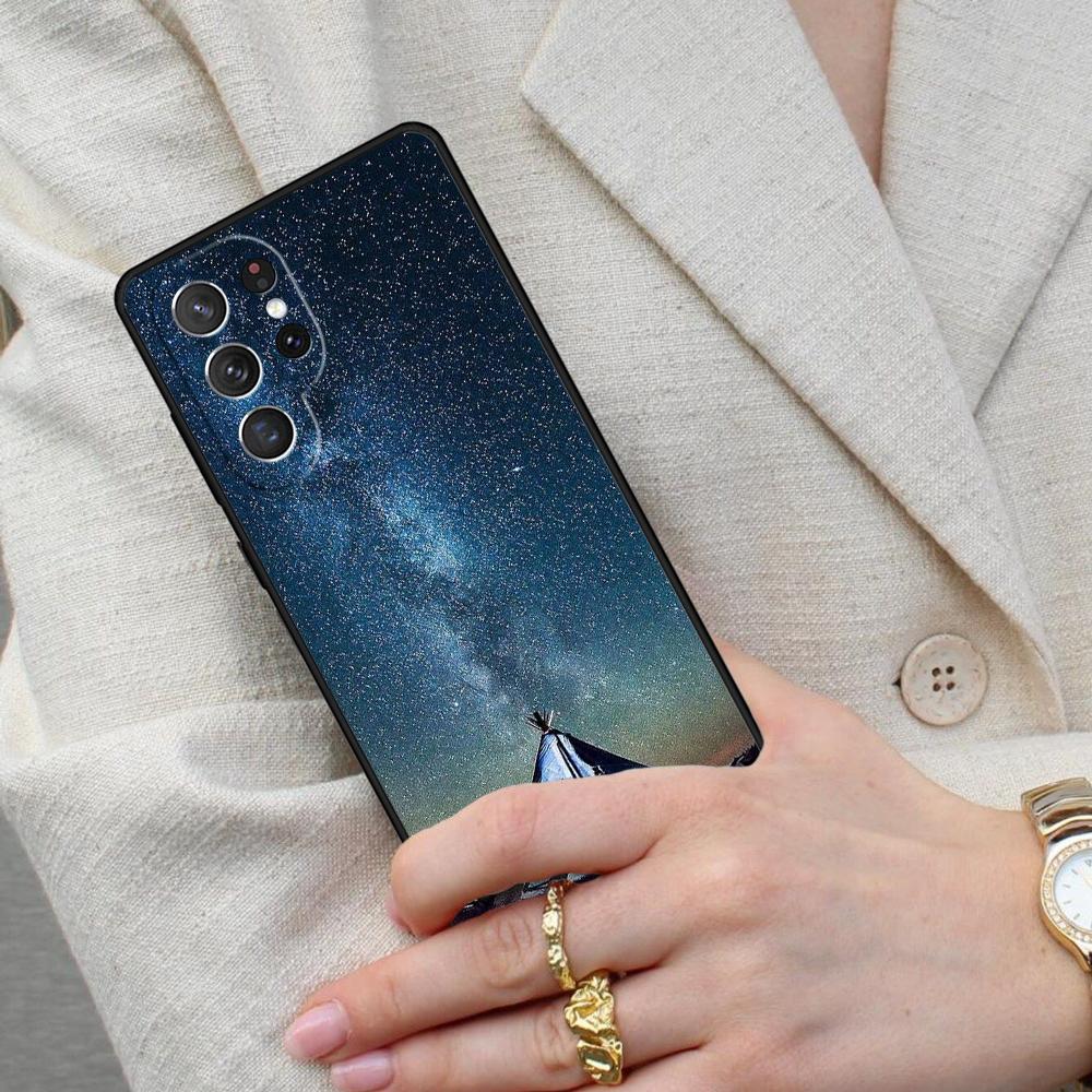 Кемпинг Природа Горы Мягкий Чехол для Телефона для Samsung Galaxy S26 Ultra S25 S24 S23 S22 S21 S20 Note10 Чехол
