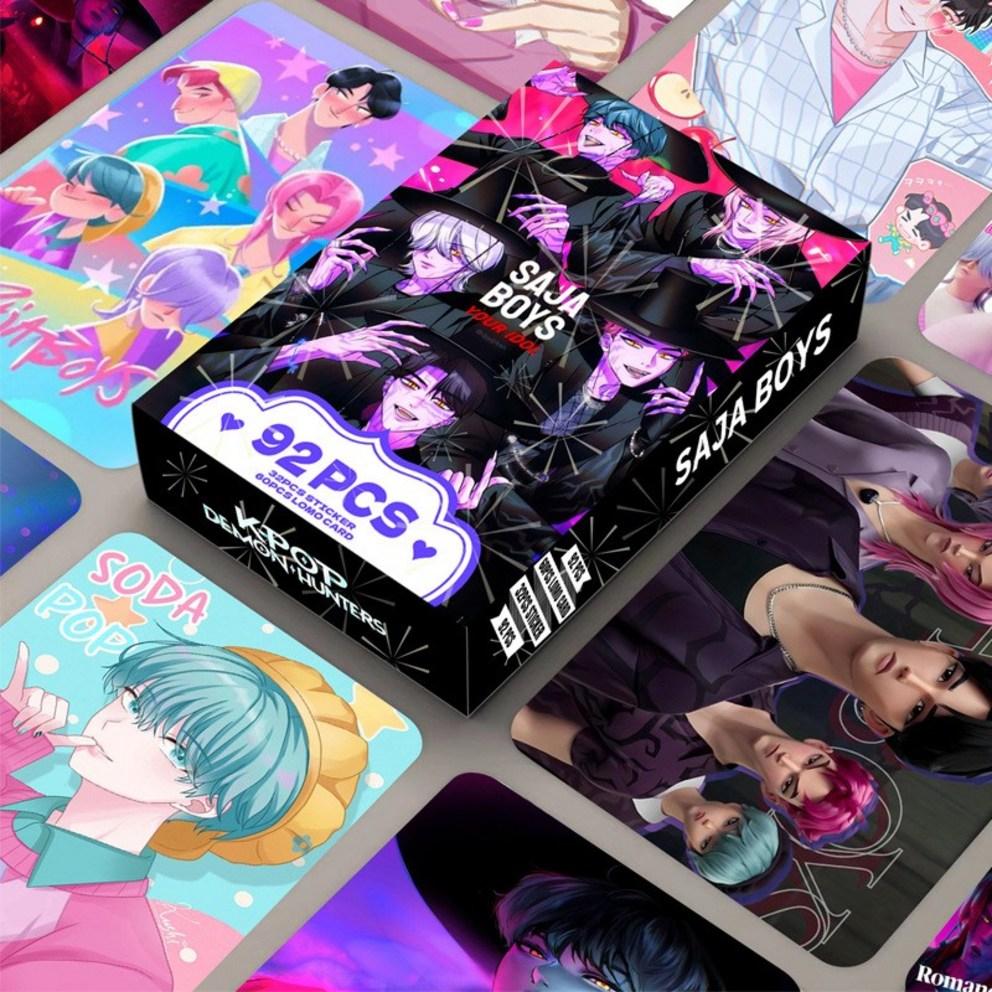 K-pop Demon Hunters Sticker Lomo Card 92pcs Kedehun Photocard, Lion Boyz Lomo Card..., 1pc