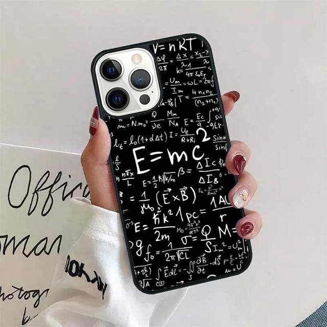 Наука Математика Физика Формулы Чехол для Телефона Для iPhone 17 Air 15 16 Pro Max 14 13 12 11 Pro Max Plus Coque