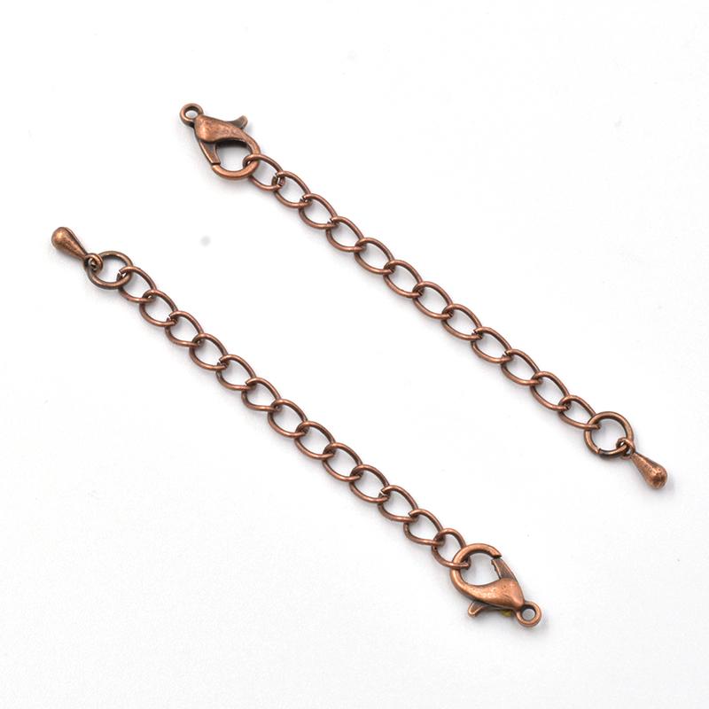 Бусины с каплями воды на конце, удлинительная цепь, карабины, соединитель для самостоятельного изготовления ювелирных изделий, браслетов, ожерелий, фурнитуры