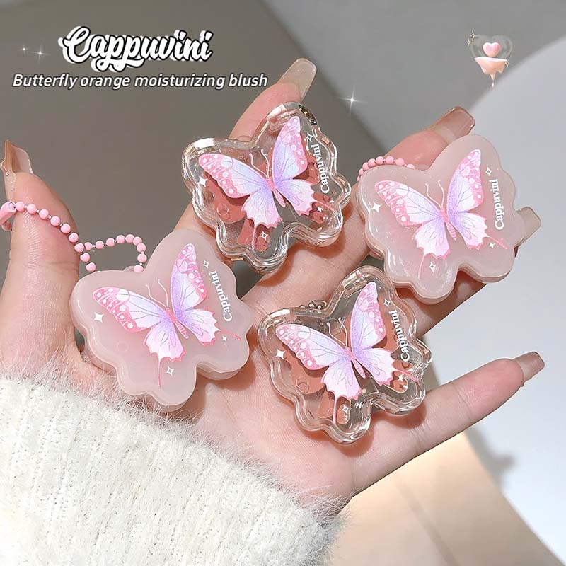 CAPPUVINI Увлажняющие румяна Butterfly Orange