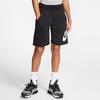 Nike Детские шорты прямого кроя с принтом логотипа из хлопка, детские шорты черного цвета CK0509-010