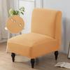 Accent Armless Chair Cover Stretch Spandex Sofa Covers Single Chair Slipcovers Solid Color for Living Room Hotel Home Decor