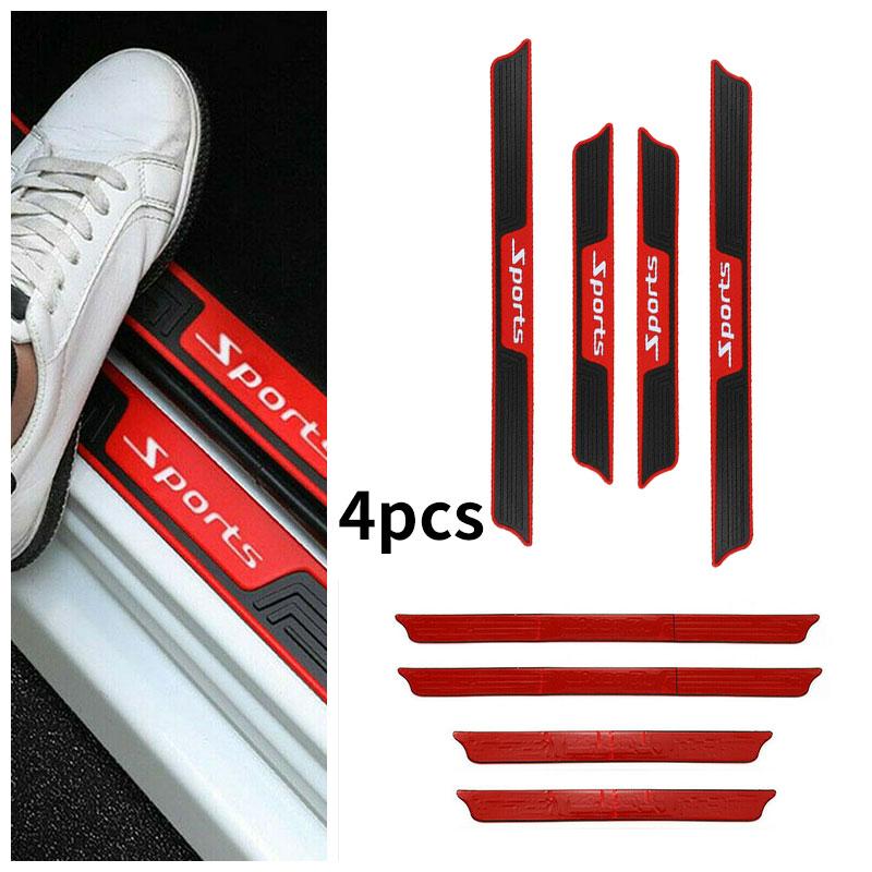 Накладка на порог автомобиля, накладка на панель, защитная панель, внутренняя резиновая полоса, 4 шт.