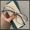 Women'S New Trend Myopia Glasses Large Square Frame Eyeglasses For Men Women Big Fashion Style Short-Sighted Clear Lens Eyewear